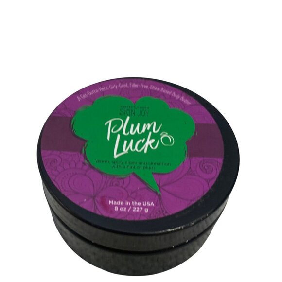 Skin Joy Plum Luck Body Butter 8 Oz Warm Spicy Clove Cinnamon Scent HTF RARE - Picture 1 of 6